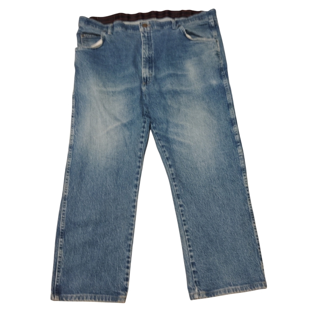 Wrangler Jeans Blue Faded Straight Fit Size 42X29 Mens